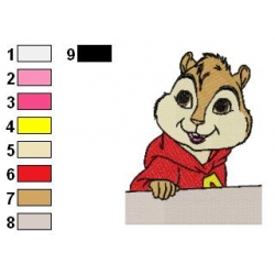 Alvin and The Chipmunks Embroidery Design 06